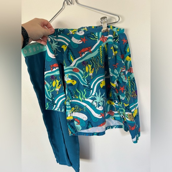 NIB Bonds Waffle Pyjamas Ocean Sea Size 4 - Picture 6 of 8